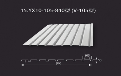 壓型鋼板YX10-105-860型（V-105型）